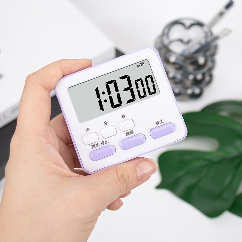 1Pcs Digital Display Kitchen Timer Cooking Alarm Clock Countdown Stopwatch Sleep Time Manager For Kids Students Home Use