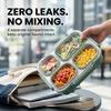 3/4 Grids 304 Stainless Steel Lunch Box Portable Large Capacity Leak Proof Divided Bento Box for Students Adult Microwave Safe
