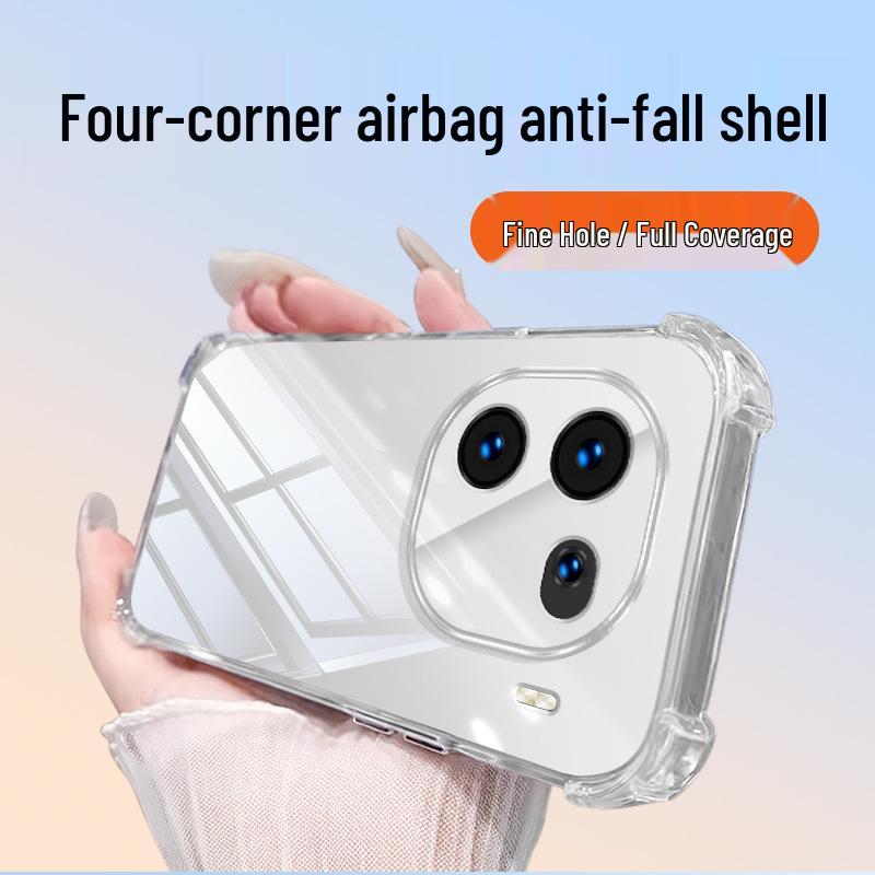 iQOO 12 Pro Airbag Transparent TPU Case - Drop-proof, Full Coverage, Premium Feel. iQOO 12 прозрачный