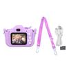Kids Camera Dual Camera 2.0in IPS Screen 1080P Video Camera Toy with 32G Memory Card Pink