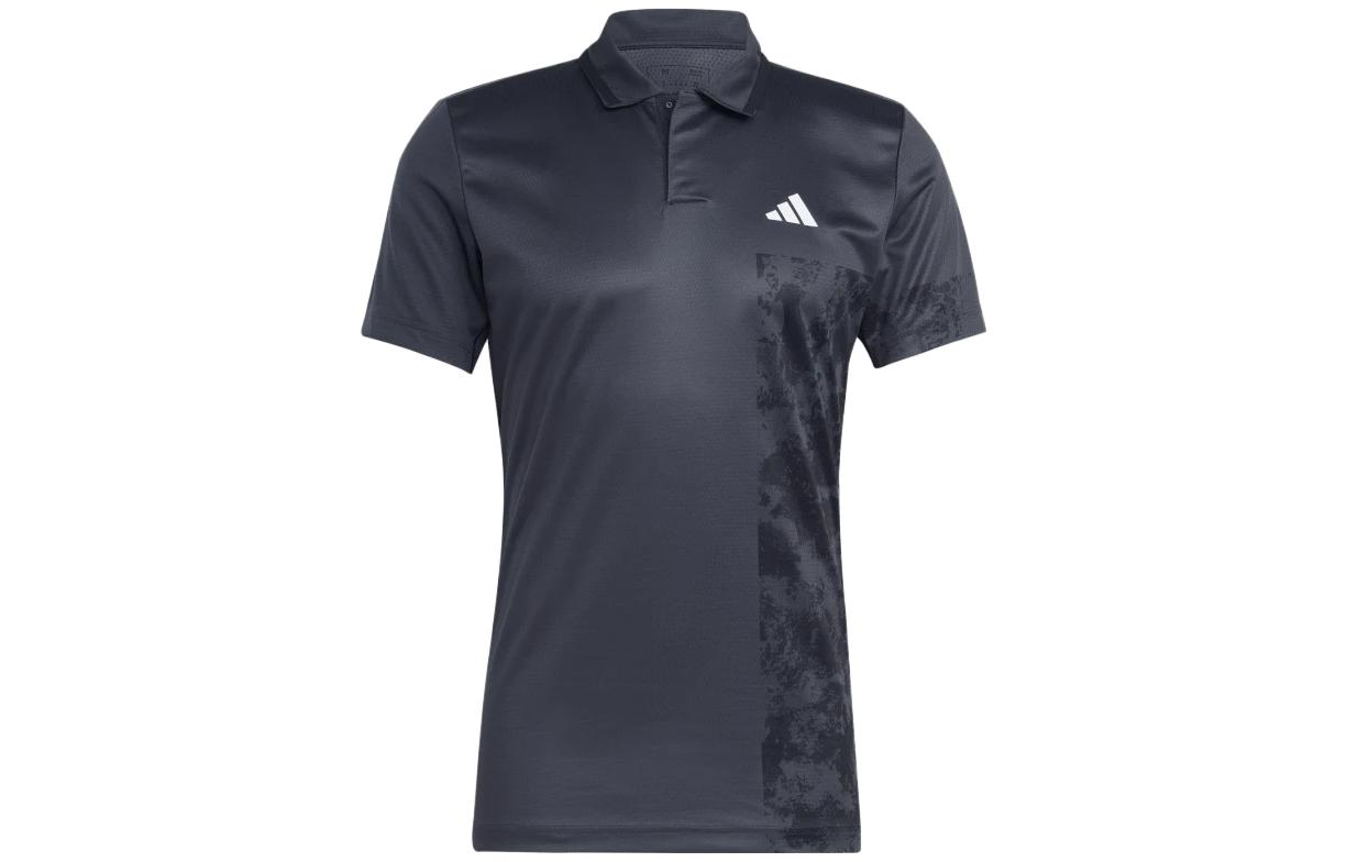 Adidas SS23 French Open Collection Polo Shirts Men s Carbon Black Polo Collar Moderate Straight Fit HZ1346 M