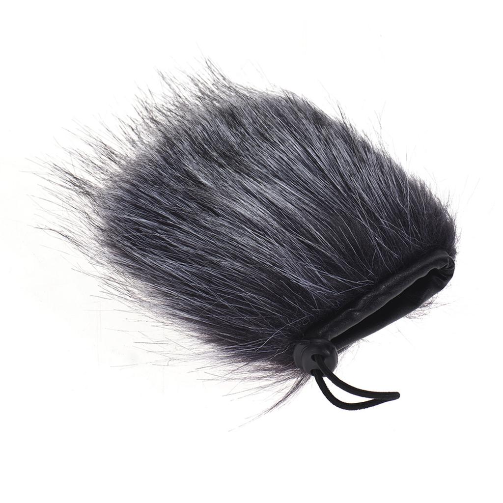 EY M24 Furry Outdoor Microphone Windscreen Artificial Fur Muff Wind Cover 9cm*5cm (L * D) for Rode Stereo VideoMic Pro