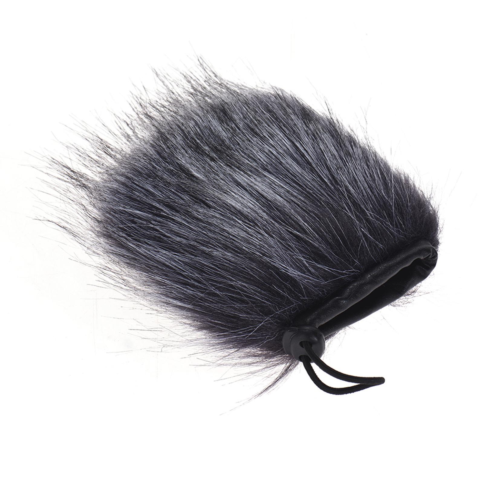 

EY M24 Furry Outdoor Microphone Windscreen Artificial Fur Muff Wind Cover 9cm*5cm (L * D) for Rode Stereo VideoMic Pro