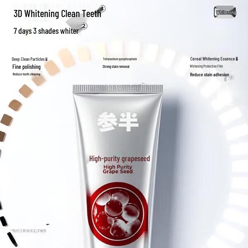 Ensemble de Dentifrice Blanchissant Semi Double Action