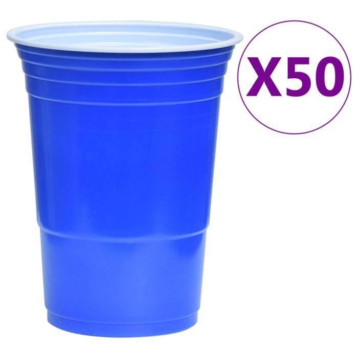 Jeu d’ambiance - VIDAXL - Ensemble de table de bière-pong - 0,5 L - Plastique - Extérieur