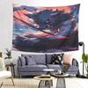 Intense Anime Warrior Tapestry  Celebrate Epic Fantasy with Dynamic Action Scene  Perfect for Bedroom Living Room Decor