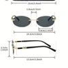 Rimless Cat-Eye Fashion Glasses Lightweight Design for Pography Outings