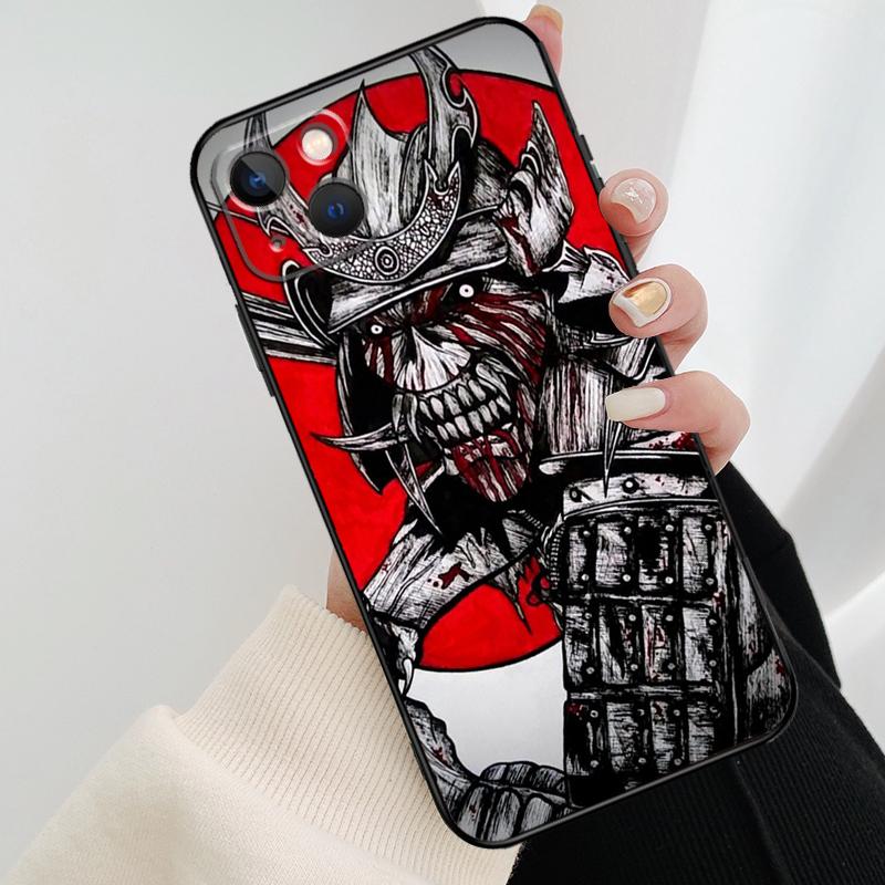 Japanese Samurai Warrior Phone Case For iPhone 17 Pro Max 16 15 14 11 12 13 Pro Max mini 15 16 Plus 16e 17 Air Cover