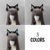 Lolita nepbont Kattenoortjes Hoofdband Wolf Vos Oren Pluche Cosplay Haaraccessoire met 3D Dierenoortjes voor Anime Feest Kostuum