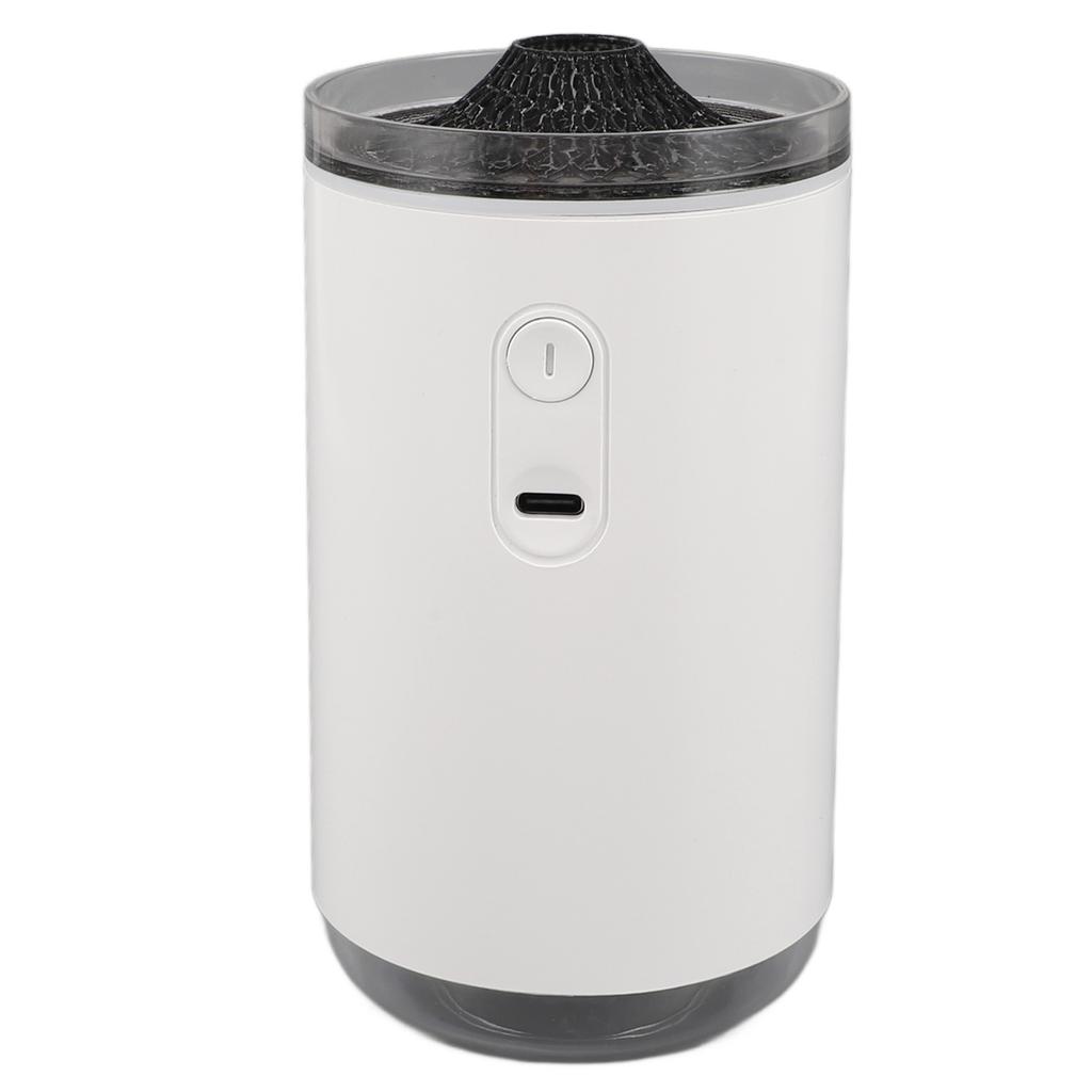 Scent Diffuser White Gradient Light Simulated Flame USB Charging 250ml Aroma Humidifier for Home Traveling Office