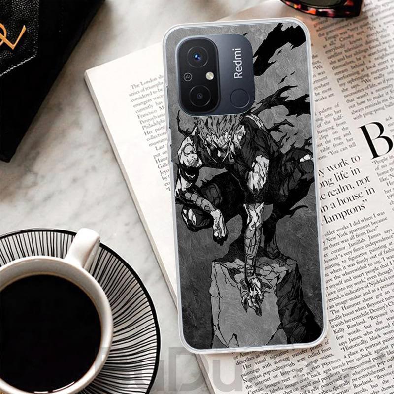 One P-Punch-Man Garou Cover For Xiaomi Redmi 14C 13 13C 12 12C 10 10C 9 9C 9T 9A Phone Case 10A 8A 8 7A 7 6A 6 Pro K70 K60 K40 1