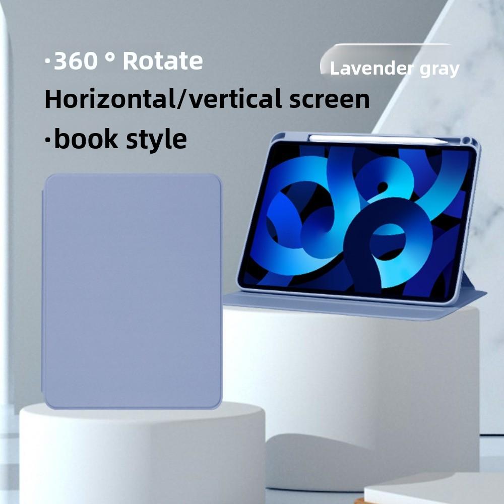 Skórzane etui na 2024 iPad Pro 11 iPad Air 11 Pokrowiec ze stojakiem obrotowym z akrylowym tyłem 10.2 12.9