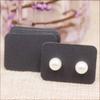 100pcs Cute Solid Color Earring Paper Package Card DIY Small Stud Earring Card White Kraft Pink Jewelry Display Card
