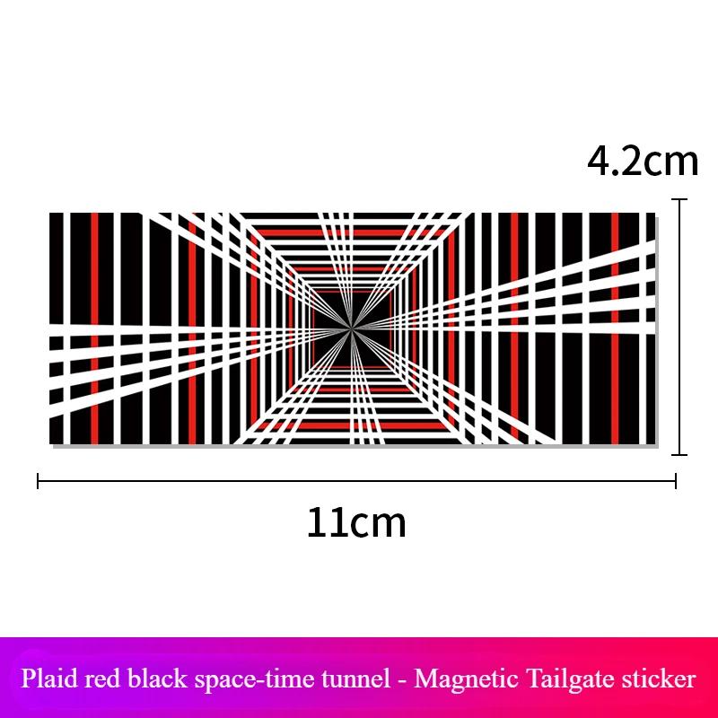 Car Styling PLAID Graphic Trunk Fender Body Badge Emblem Decals Decoration Sticker for Tesla Model 3 X Y S Car Accessories