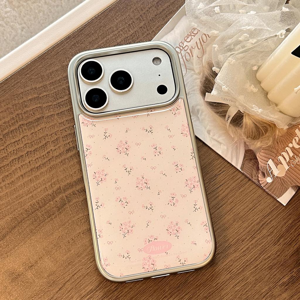 Epoxy applies to 17 apple 17promax mobile phone case iphone16 gentle crushing flower 13 electroplating 15 huawei hard