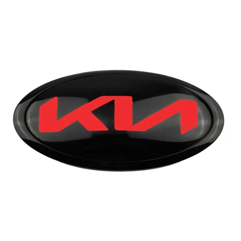 for KIA KN Sportage K2 K3 K5 Sorento RIO Senda Forte Seltos Optima Niro Soul Ceed Car Front Hood Emblem Tail Trunk Badge Sticker