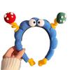 1-20PCS Cute Sponge Headband Twisted  Funny Cartoon Plush Big Eye Mushroom Hairband  Cute Headwear Big Eyes Hair Hoop Y2k