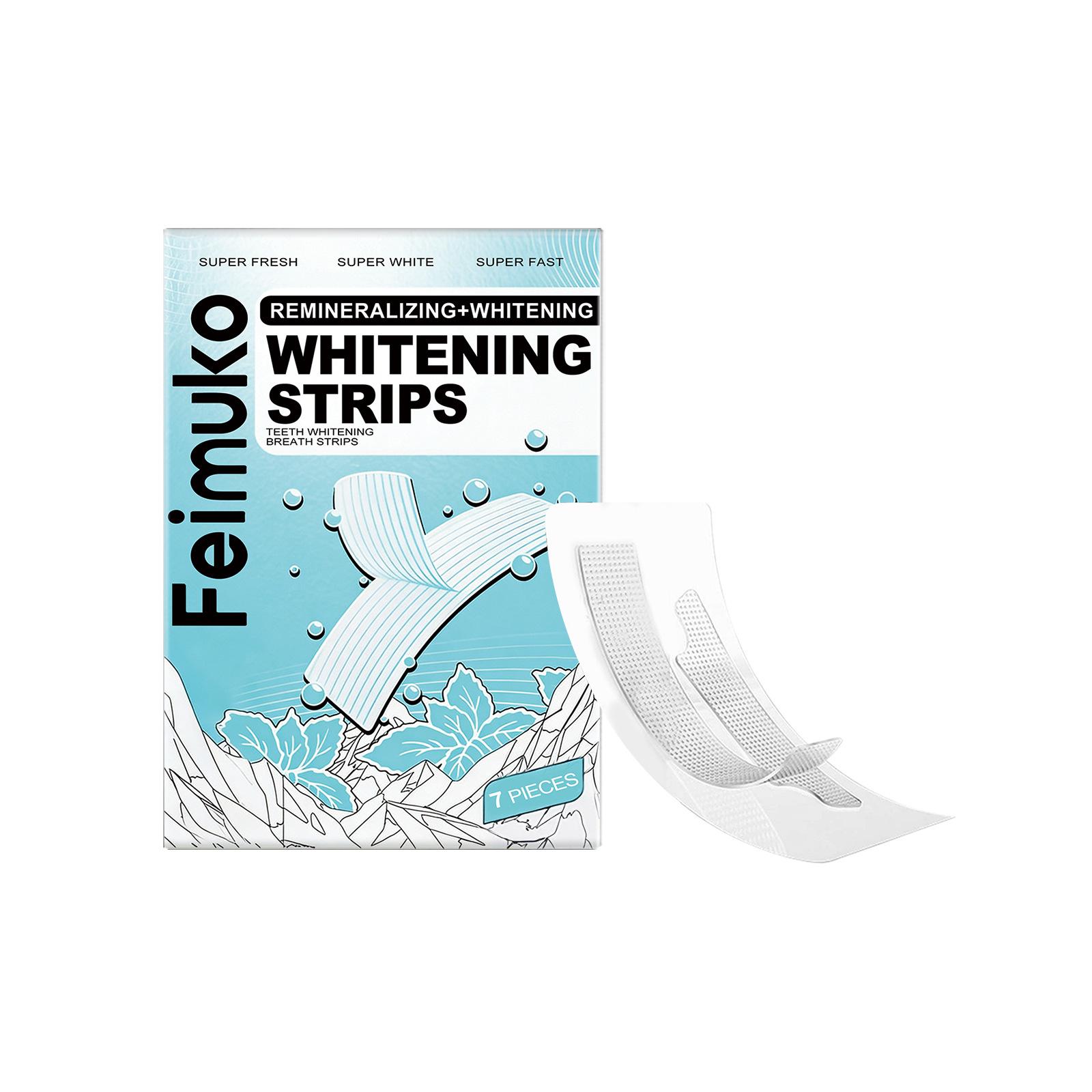 Feimuko Brightening Teeth Whitening Strips - Gentle Daily Oral Care for Fresh Breath and Enhanced Tooth Aesthetics