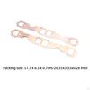 2Pcs Sbc Square Port Copper Header Exhaust Gasket Seal for Chevy 350