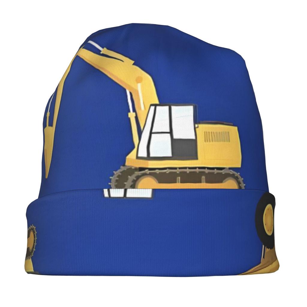Construction Trucks Warm Soft Modern Adult Beanie Designed to with Laid-Back Street Style Or Elevate Easy Outfits with Understated Edge