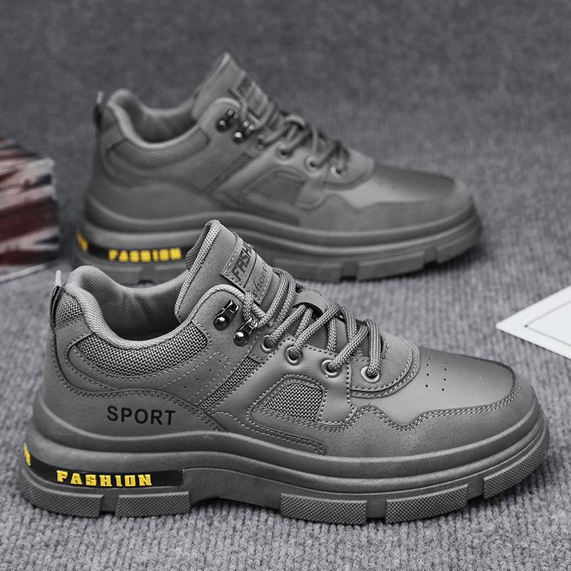 2025 Autumn and Winter New Men's Shoes Fashion Martin Boots Trendy Tooling Shoes Korean Version Low-top Four-season Labor Insurance Casual Shoes Men