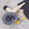 Leakproof Washer Dryer Drain Hose Adapter Extension Set Flexible Installation for Most Laundry Appliances