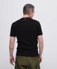 AVIREX DAILY MINI WAFFLE CREW NECK T-SHIRT 6143150 men's black M