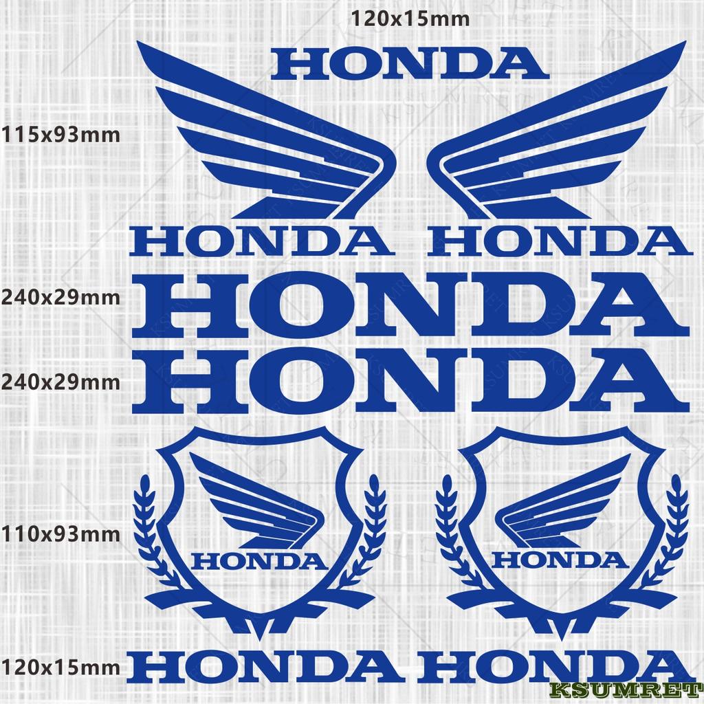 pzsh2 For Honda Motorcycle Sticker Decal Tank Logo Waterproof