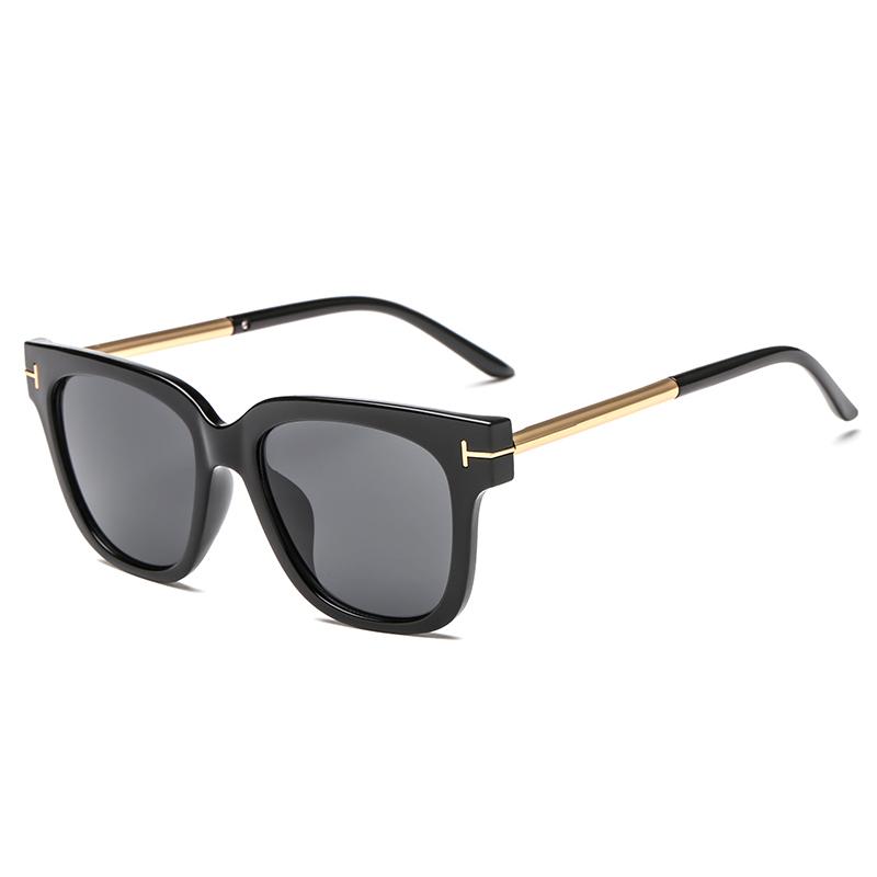 New Fashion Trendy Sunglasses Metal T-decorative Sunglasses Square Sunglasses Z3232