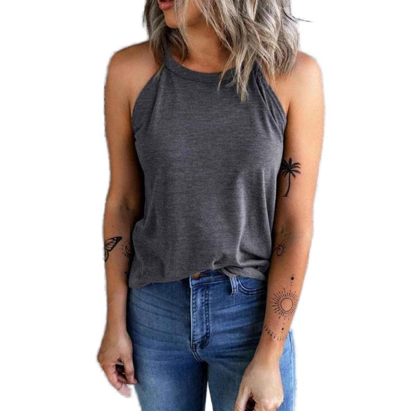 Women's New Hanging Neck Sleeveless Vest Top