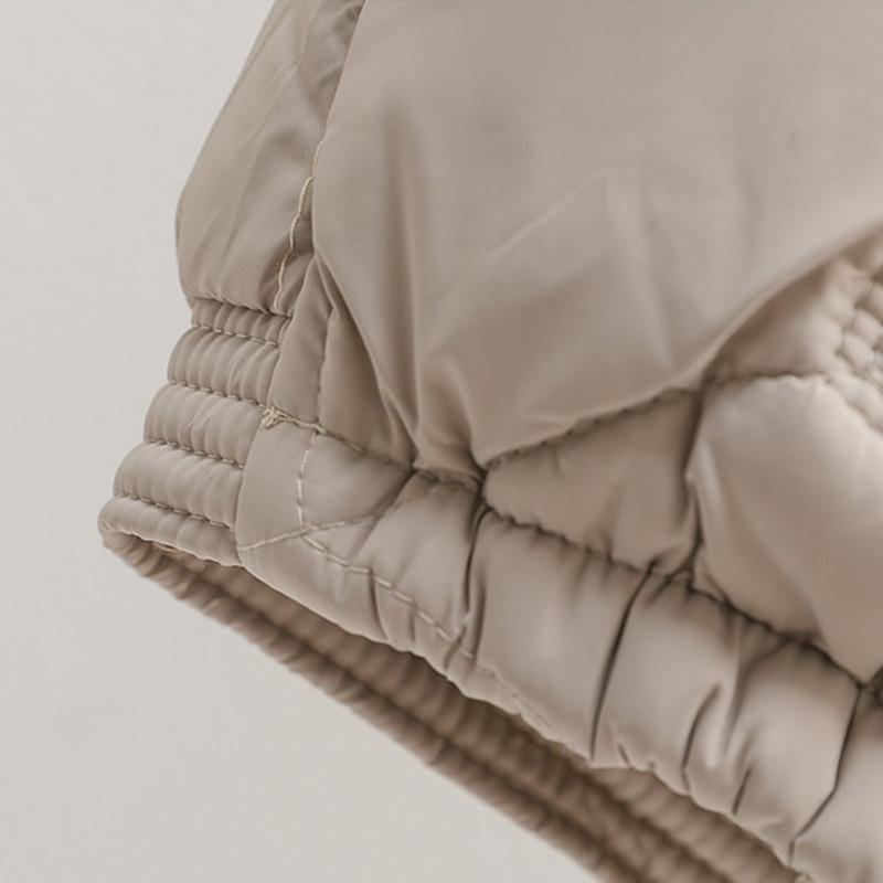 Chaleco para Mujer Algodón Invierno Tops sin Mangas Acolchado Color Sólido Chaleco Sobredimensionado Engrosado Casual Chaleco de Plumón