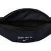 Nike Polyester Fanny Pack Regular Unisex Black With White Embroidery Casual BA5781-010