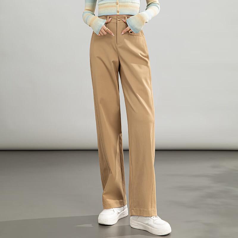 Women's High-Waist Wide-Leg Casual Trousers