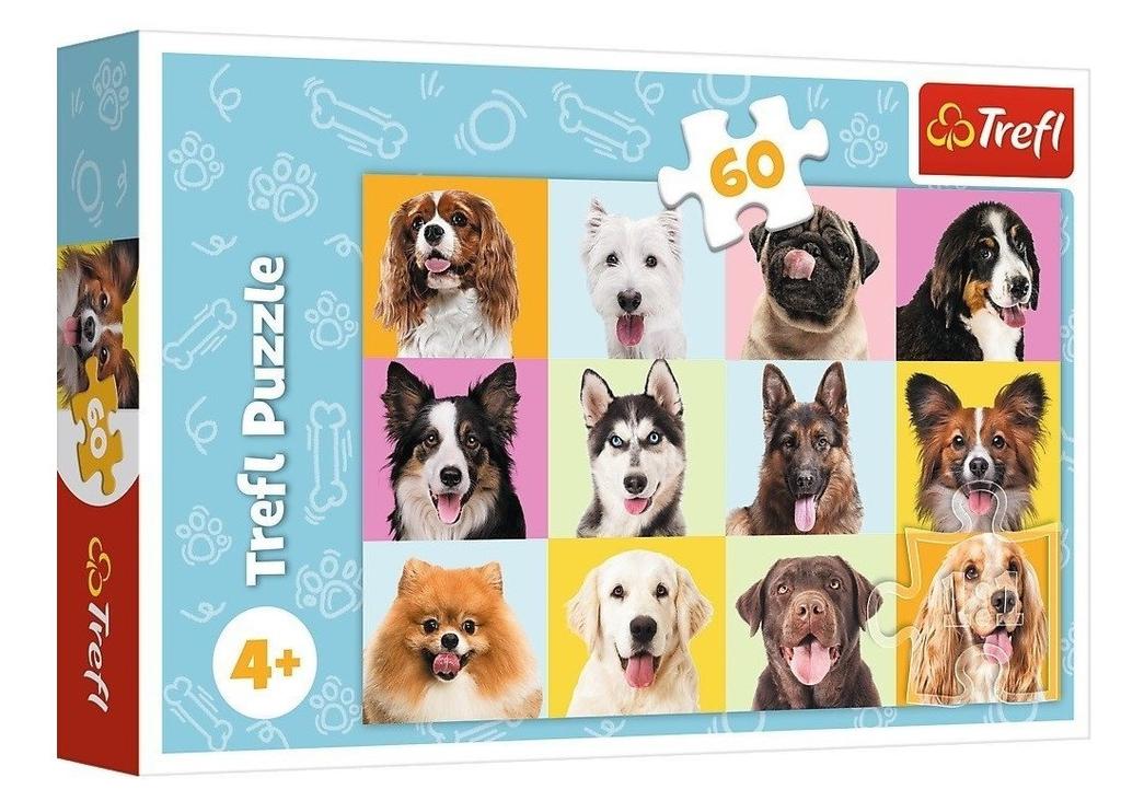 PUZZLE 60 SŁODKIE PSIAKI 17374