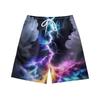 Europäische Und Amerikanische Dunkle Natürliche Blitz Element Herren Freizeitshorts Strandhose