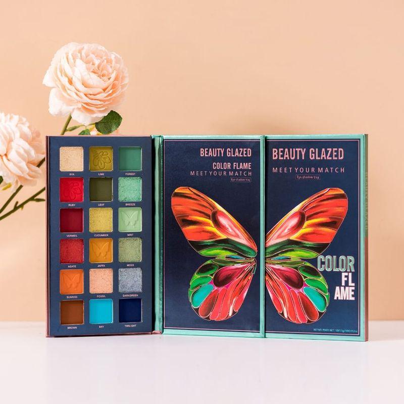 BEAUTY GLAZED - Color Flame Butterfly Eyeshadow Palette (18 Colours)