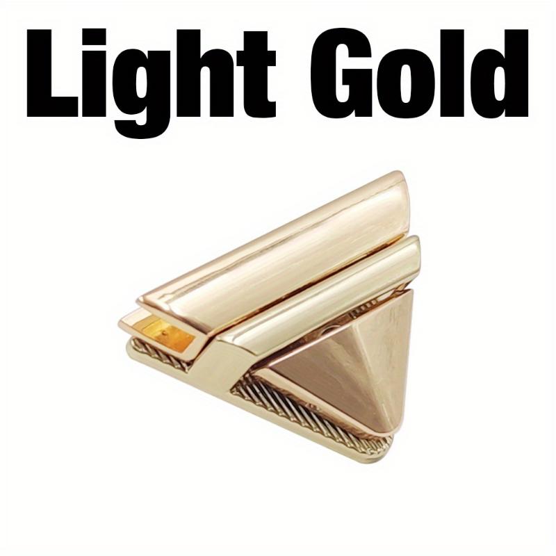 1pc metal triângulo imprensa bloqueio de moda interruptor fecho de couro artesanato bolsa feminina bolsa de ombro diy ferragem