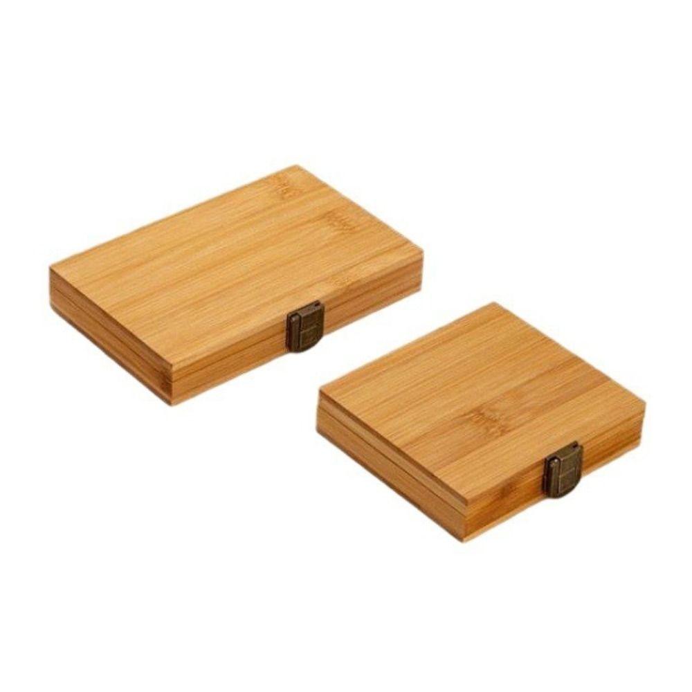 Empty Bamboo Watercolor Box with Lid Paint Storage Box New Paint Palette  Painting Art Supplies