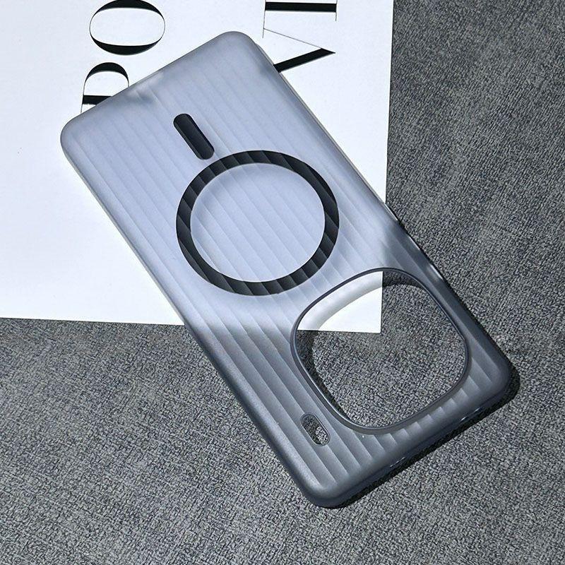 For Vivo IQOO 15R Z11 Turbo Case For MagSafe Magnetic Matte Transparent Luggage Stripe Slim Cover Bumper