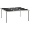 Day and Night - Day and Night Steel and Glass Garden Dining Table 170x170x74.5 Cm