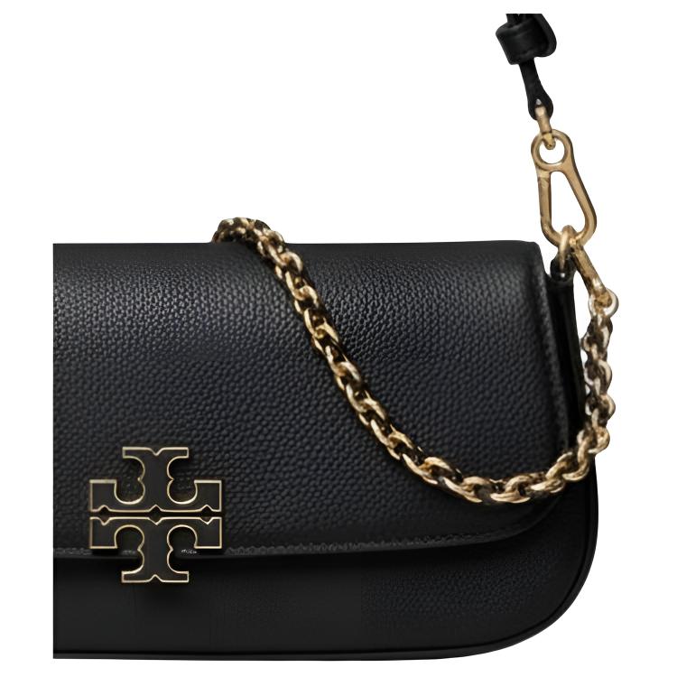 Tory Burch Britten Logo Adjustable Shoulder Crossbody Bag Women Crossbody Bag Black 171524-001
