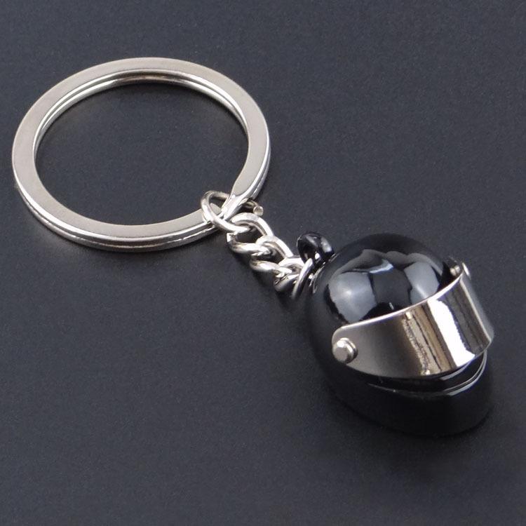 

Motorcycle Helmet Keychain Metal Alloy Miniature Helmet Pendant Keyring Durable Lightweight Accessory for Keys and Bags One Size