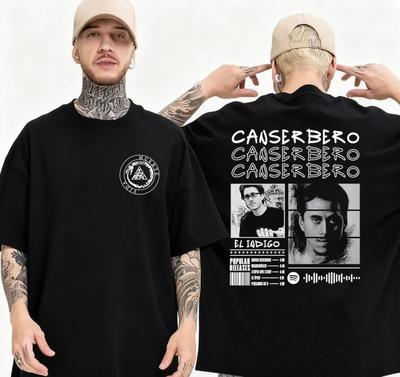 2025summer Rapper Canserbero Album Touring Graphic Tshirt Men Retro Street Trend Tshirt High Quality Cotton Casual Street Wear