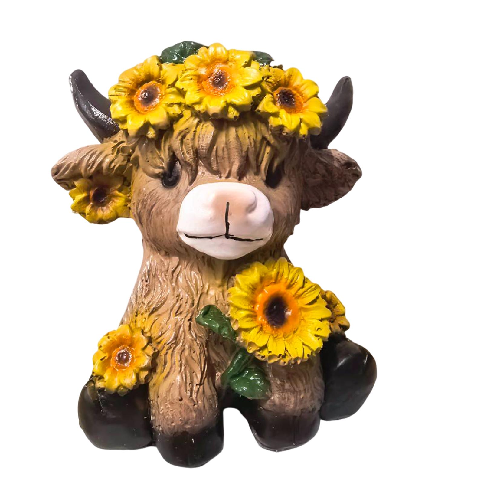 

Корова Домашнее Садовое Украшение Обеденный Стол Домашнее Украшение Подарок One Size оранжевый