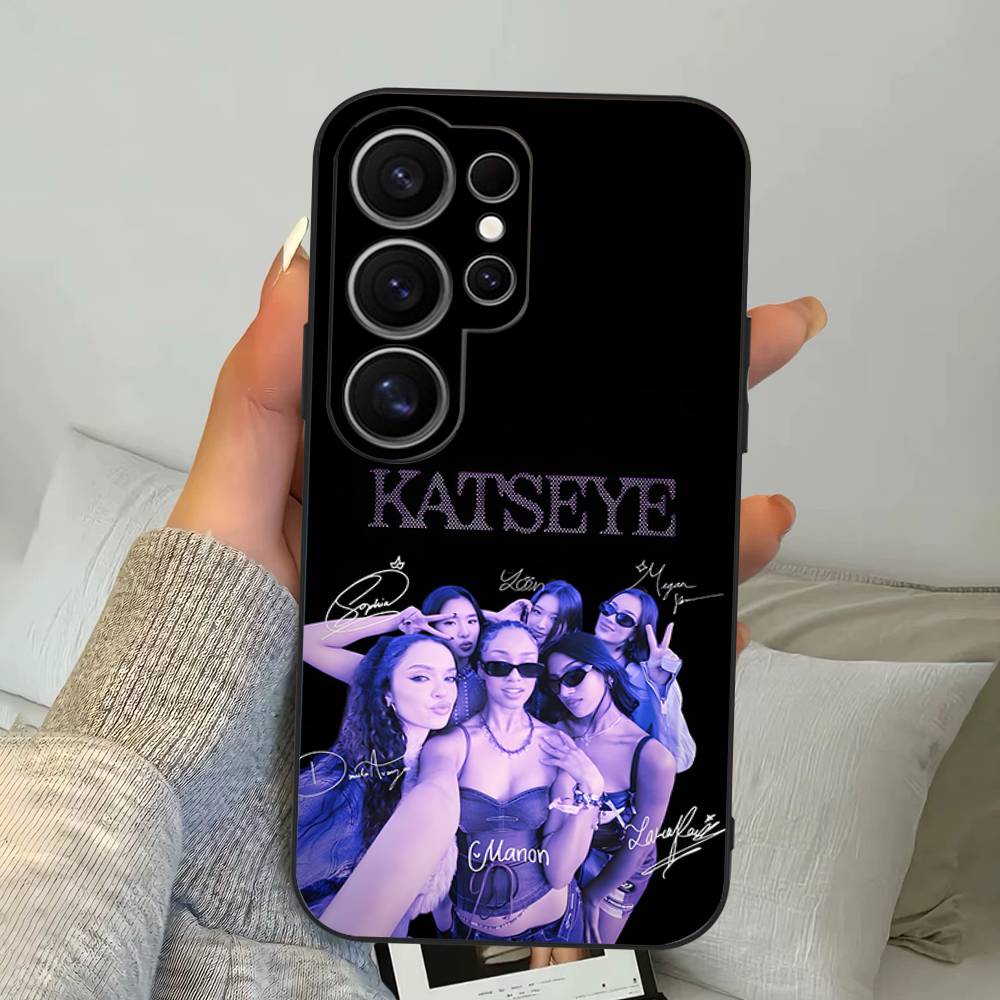 K-KATSEYE Music Phone Case For Samsung S 24 Fe 25 Ultra Plus 20 Lite 21 30 22 23 24 22 Ultra 5G Fundas