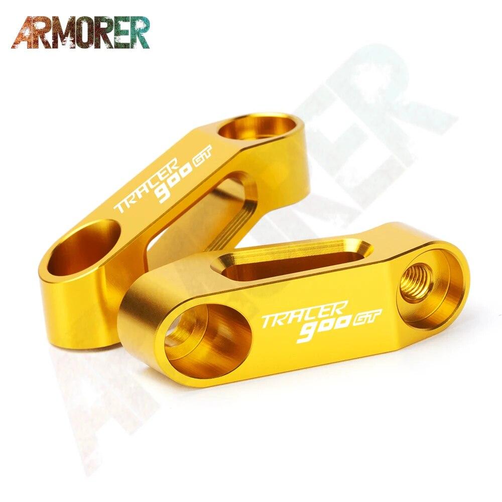 Motorcycle Accessories Mirror Extend Riser Spacers Extension Adapter For YAMAHA TRACER 900 GT TRACER 900GT TRACER900 GT - 2022