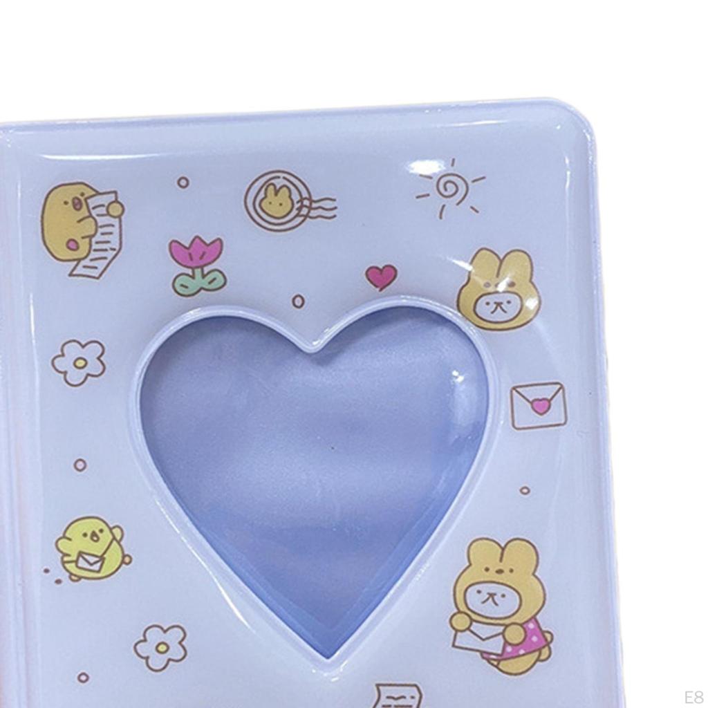 3 Inch Korean Idols Photocard Holder Book Binder, Hollow Sleeves for Photo