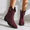 Suede Women Snow Ankle Boots Chunky Shoes Winter 2025 Trend New Fashion Chelsea Boots Outdoor Elegant Goth Pumps Botas Mujer