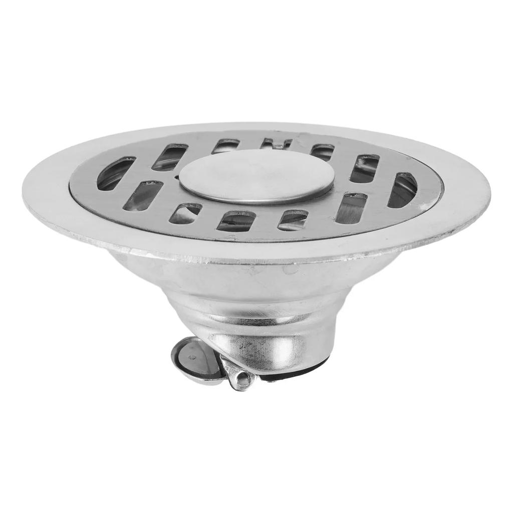 10cm Floor Drain Stainless Steel Floor Drain Deant Shower Water Filter Cover Quick-drainage Tool Bathroom Washbasin Accessories