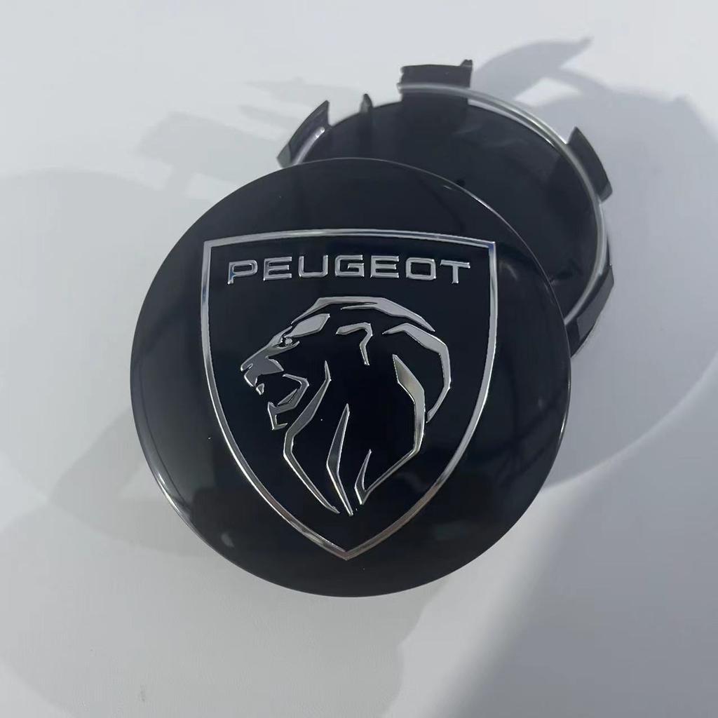 2026 Hot Car Sticker 4PCS 60mm Car Wheel Center Hub Cap Emblemem Covers For Peugeot 407 508 2008 5008 307 308 3008 206 207 208 1
